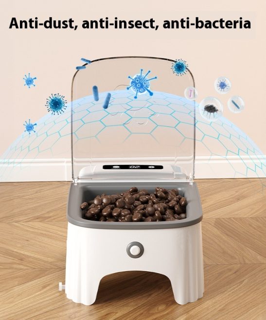 Innovative Automatic Lid Timer Pet Cat & Dog Bowl Feeder