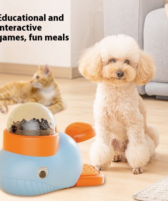 Little Yellow Duck Dog Interactive Toy Automatic Pet Feeder
